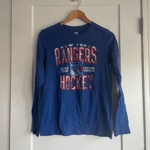 NHL NY Rangers Hockey Long Sleeve Tee - large